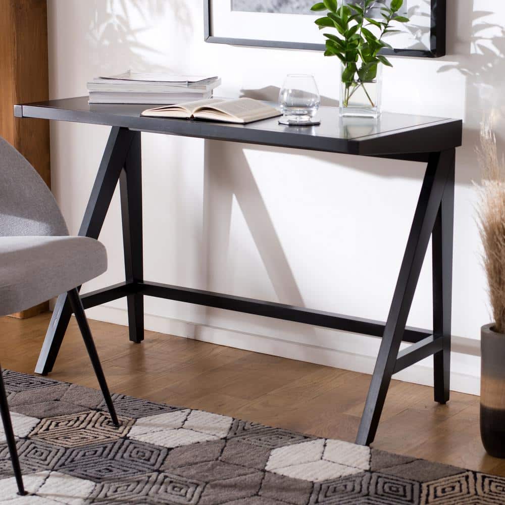 Ripley Black Mahogany Writing Desk with Drawer
