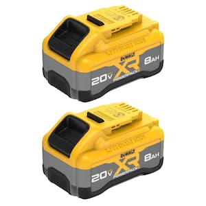 20V MAX XR Lithium-Ion 8.0 Ah Battery Pack (2-Pack)