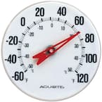 ACURITE Analog Thermometer, 3-1/4 H, 2-45/64 D. - 53DP77