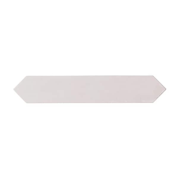 Apollo Tile Festa White 1.7 in. x 9.6 in. Glossy Ceramic Picket Wall and Floor Tile Sample (0.11 Sq. ft./case) (1-pack)