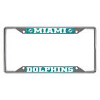 NFL - Miami Dolphins Chromed Stainless Steel License Plate Frame