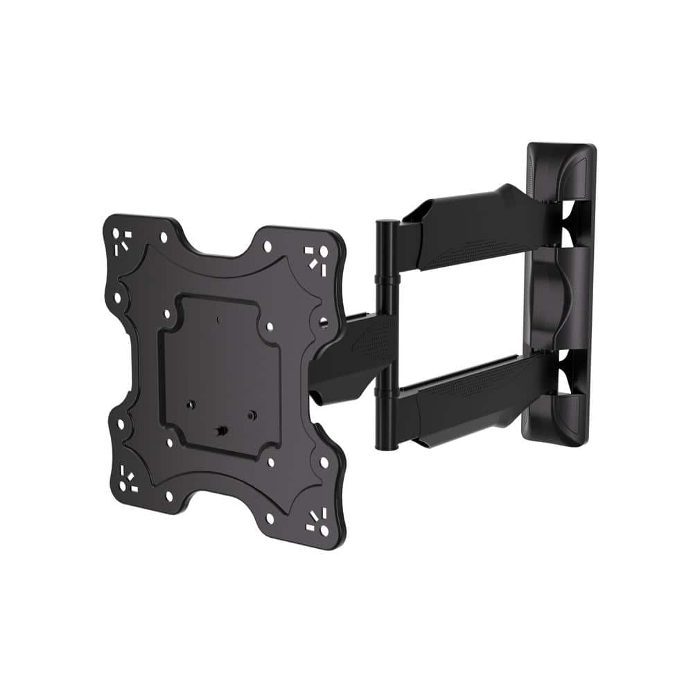 Black Full Motion Wall Mount for 17"-47" TVs