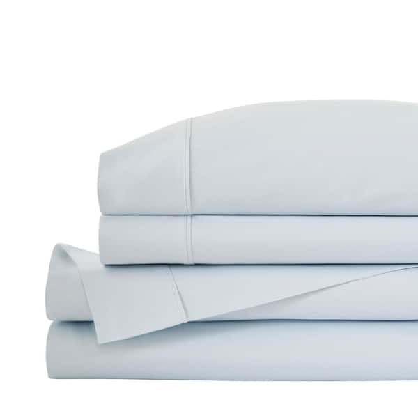 Home Decorators Collection Luxury Organic Cotton 4-Piece King Sheet Set in Crest Bay