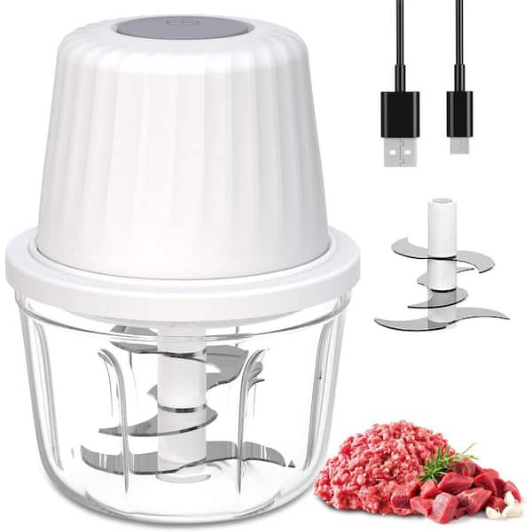 Electric 400ML 1.5 Cup 6 Blades USB-C Rechargeable Portable Mini Garlic Vegetable Chopper