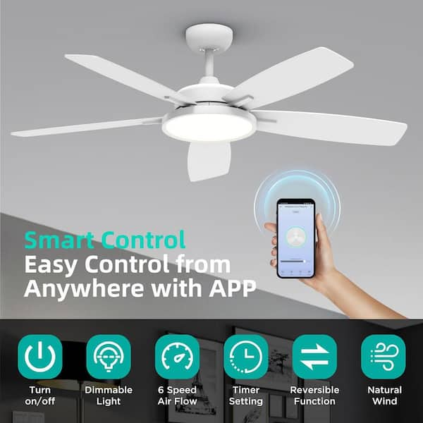 Alexa fashion compatible ceiling fan