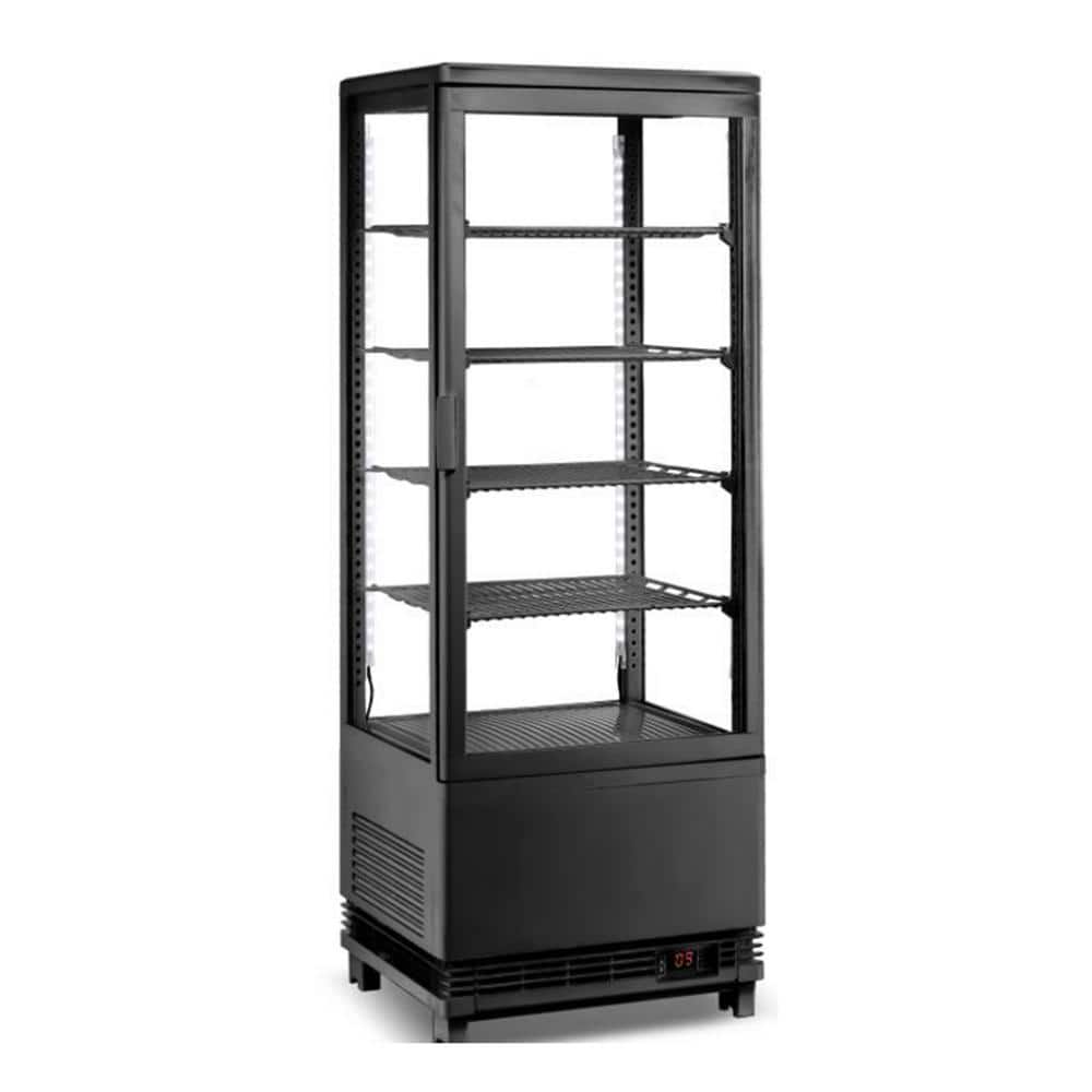 17 in. 3.5 cu. ft. Refrigerated Display Case Countertop Display Refrigerator in Black