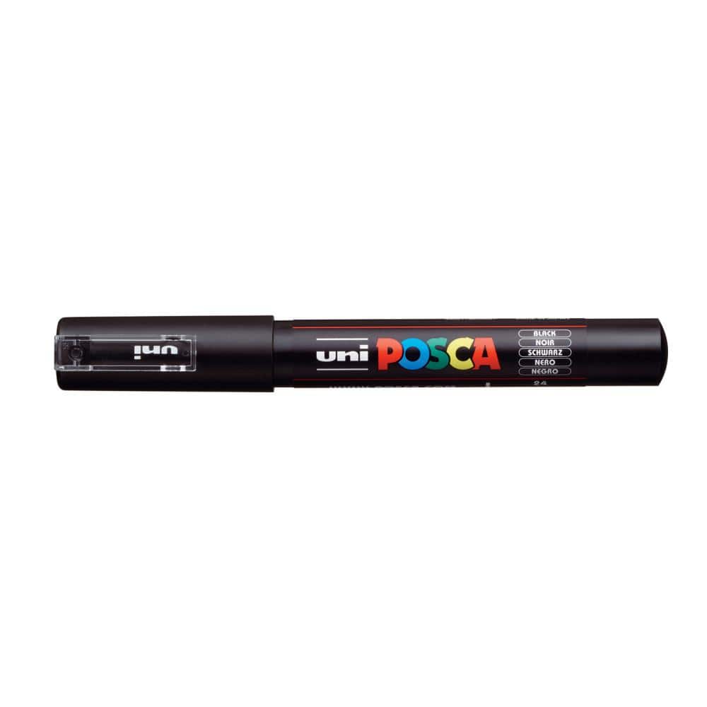 POSCA PC-1M Extra Fine Bullet Paint Marker, Black 076841 - The Home Depot