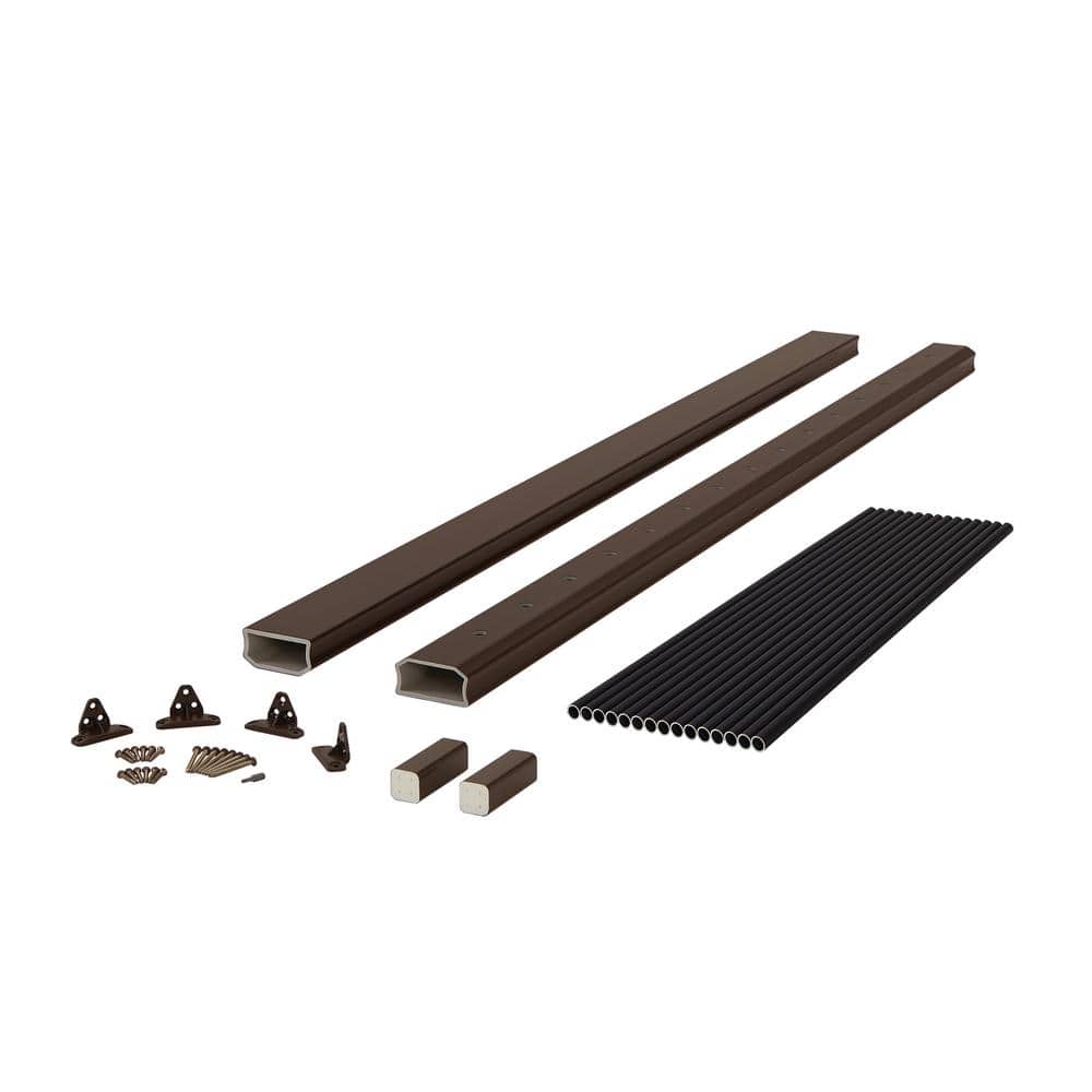 BRIO 36 in. x 72 in. (Actual: 36 in. x 70 in.) Brown PVC Composite Line Rai