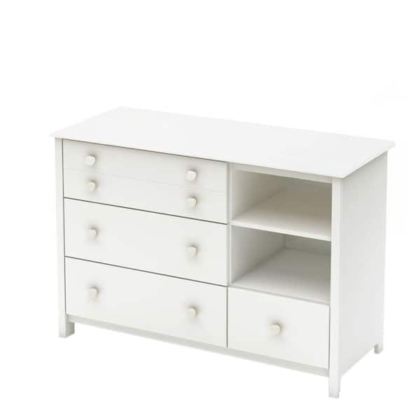 South Shore Little Smileys 4-Drawer Pure White Changing Table 3740337