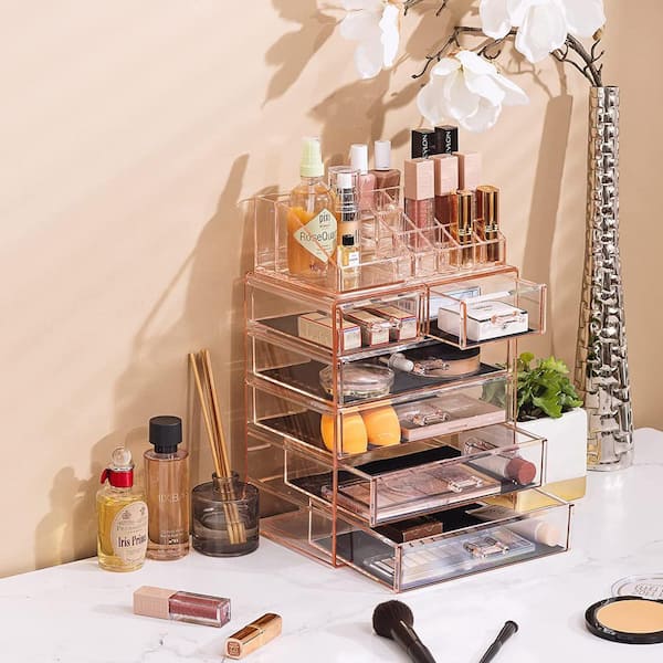 MARRONCREAM コスメラック Sorbus Freestanding 6 Drawer 6.25 in. x 14.25 in. 1-Cube Cosmetic