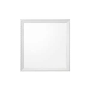 Cerys 0.98 in. W x 35.59 in. H Wood White Decorative Mirror