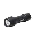 500 Lumens Tough Stainless Steel Core Multi-Setting LED Flashlight, Impact and Water Resistant with Batteries