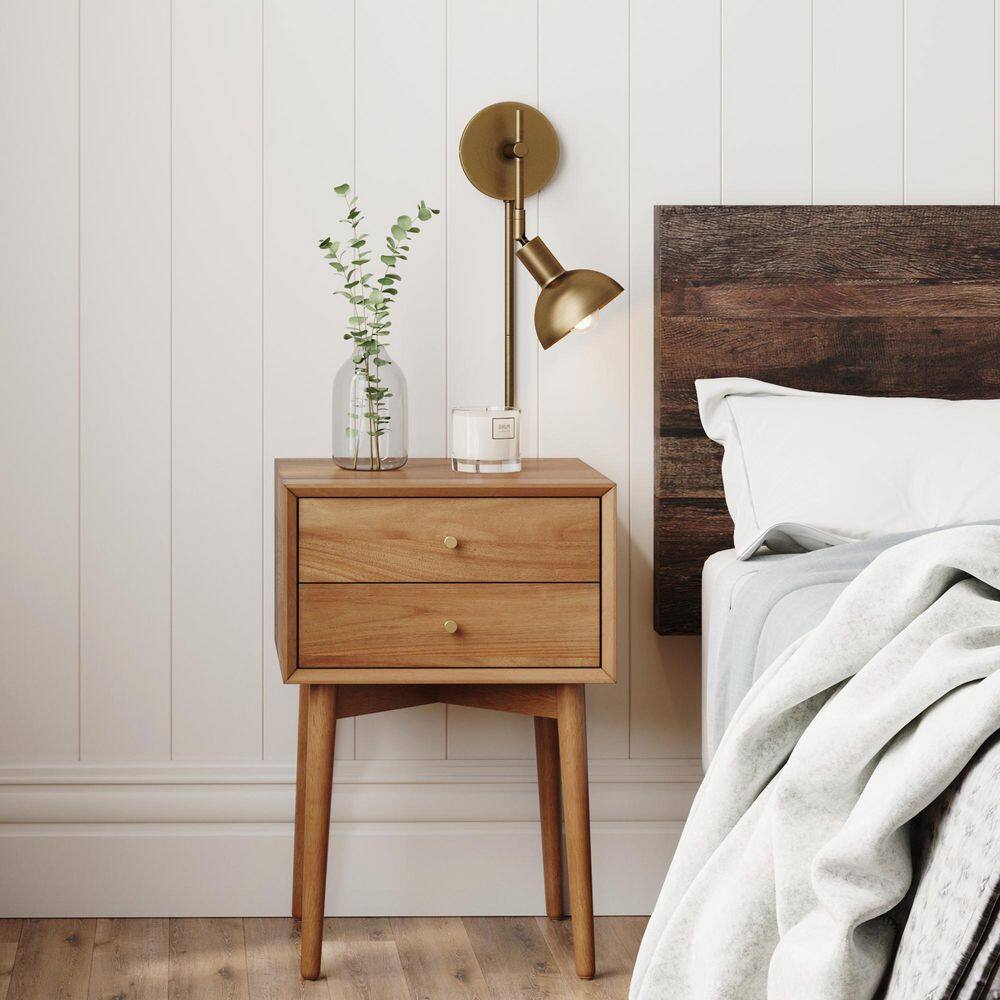 Tamlin Brass Adjustable Wall Sconce with Bell Shade