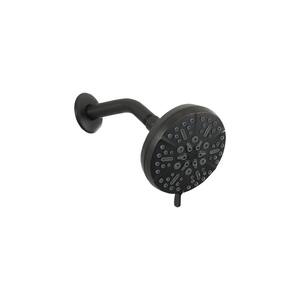 5-Spray Patterns with 2.5 GPM 5 in. Wall Mounted Fixed Shower Head in Oil Rubbed Bronze