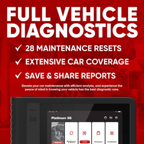 OBD2 Scanner Touch Screen Car Code Reader Scan Tool Professional Vehicle Diagnostic Tablet PLATINUM S6