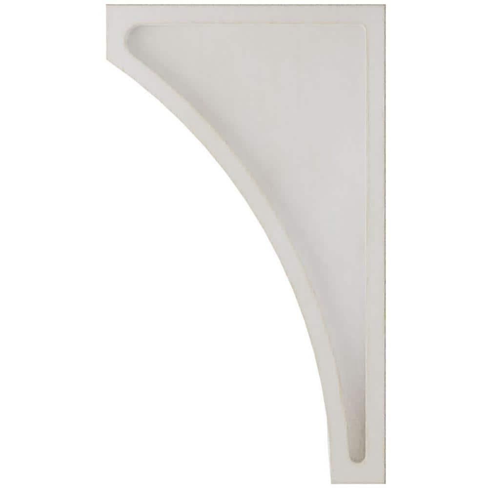 Small Chalk Dust White Rubberwood Vintage Decor Corbel