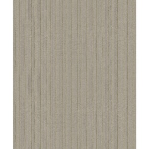 Kinsley Coffee Textured Stripe Strippable Roll (Covers 57.8 sq. ft.)