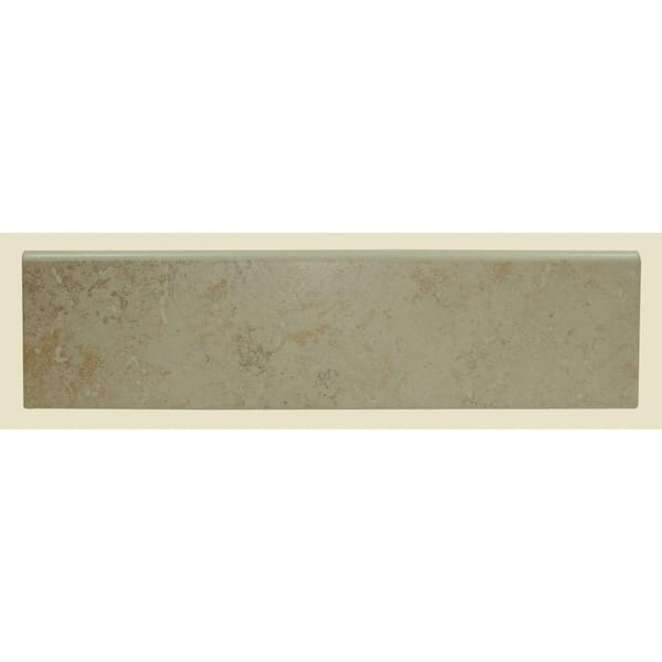 Daltile Brixton Bone 3 in. x 12 in. Glazed Ceramic Bullnose Wall Tile (0.25702 sq. ft. / piece)