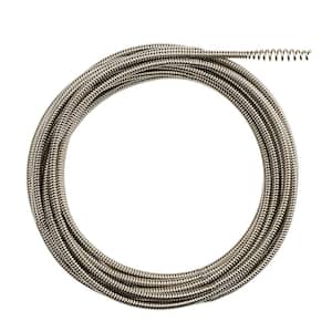 Flexicore Part # 25HE1 - Flexicore 1/4 In. X 25 Ft. Drain Cleaning Cable  With El Basic Plug Head - Augers - Home Depot Pro