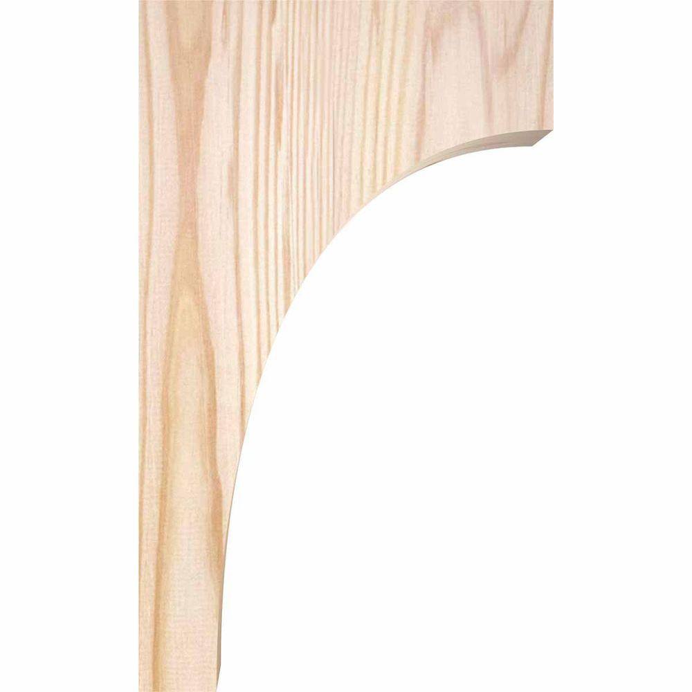 Douglas Fir Smooth Rustic Wood Corbel 3.5"W x 6"D x 10"H
