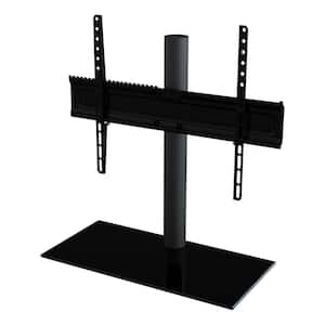Universal Table Top TV Stand/Base Fixed Position for Most TVs 46 in. to 65 in., Black/Black