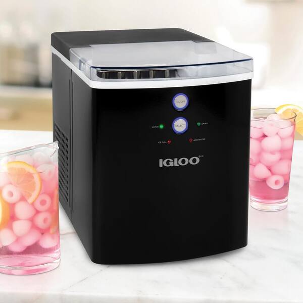 https://images.thdstatic.com/productImages/8bdf2fe9-12fc-47b1-94d9-90cf9b1e5187/svn/black-igloo-portable-ice-makers-igliceb33bk-c3_600.jpg