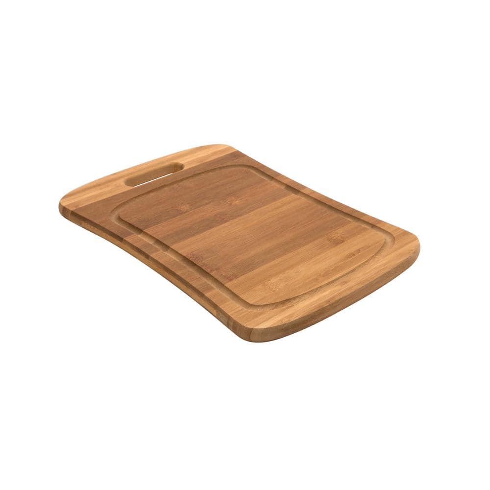 Large Curved Bamboo Cutting Board with Handle