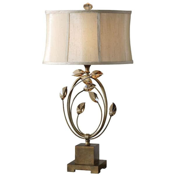 Global Direct 29 in. Burnished Gold Ornate Table Lamp