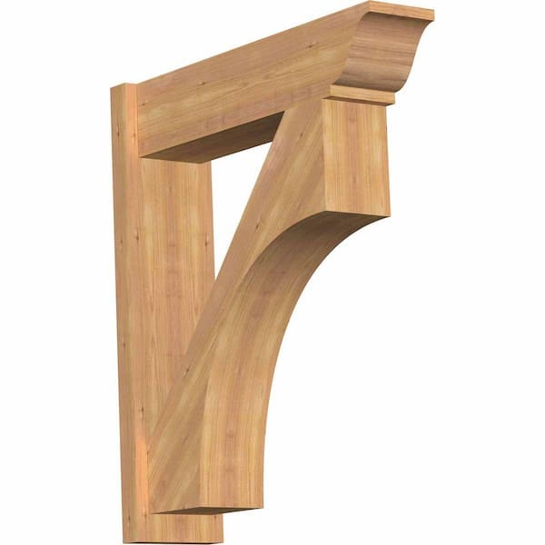 Ekena Millwork 8 in. x 34 in. x 30 in. Western Red Cedar Westlake Traditional Smooth Outlooker