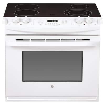 30 in. 4.4 cu. ft. Drop-In Electric Range with Self-Cleaning Oven in White