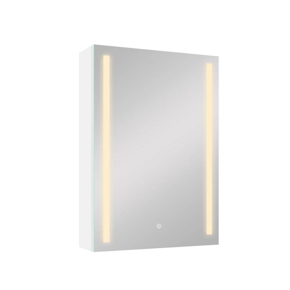 20 in. W x 30 in. H Rectangular Aluminum Medicine Cabinet with Mirror