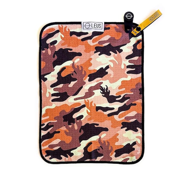 Leus BBQ Towel for Grilling Cooking Camping, Magnetized QuickDrying Absorbent Microfiber Hand towel GrillCamo 12 in. x 16 in.