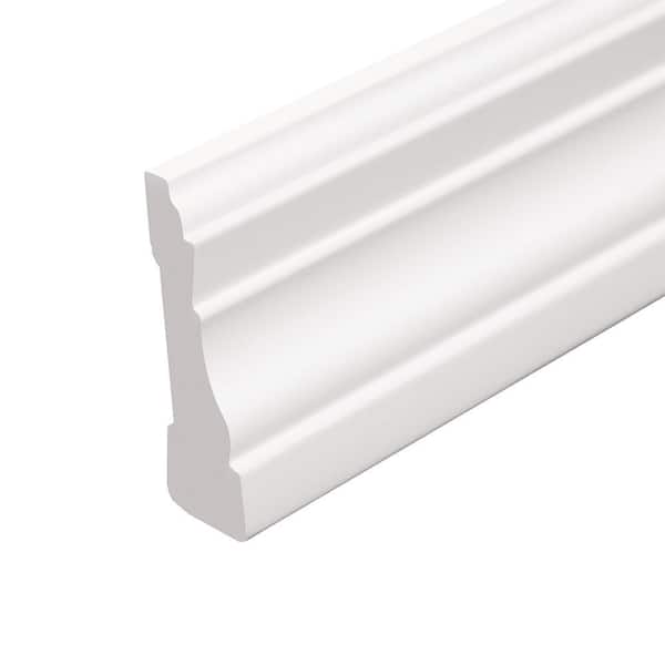 6591 11/16 in. x 2-1/4 in. x 96 in. PVC Composite White Casing Molding
