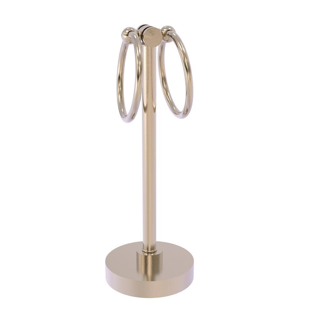 Allied Brass Southbeach Vanity Top 2 Towel Ring Guest Towel Holder in Antique Pewter -  SB-83-PEW