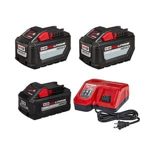 M18 18-Volt Lithium-Ion High Output 12.0Ah Battery Pack, 12.0Ah. Battery and 8.0ah Starter Kit