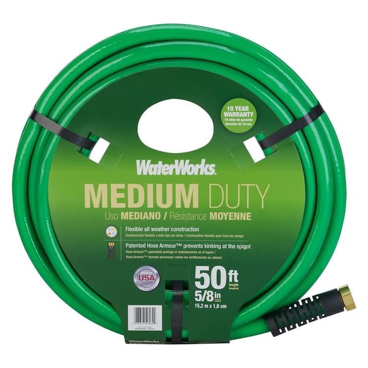 WATERWORKS WeatherFlex 5/8 in. x 50 ft. Medium Duty Garden Hose – Home ...