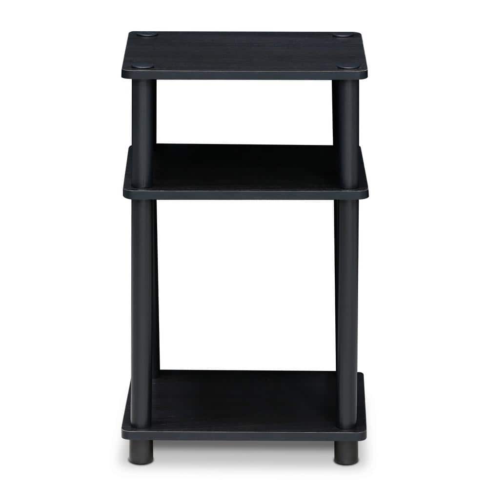 Americano Black 3-Tier Laminated End Table
