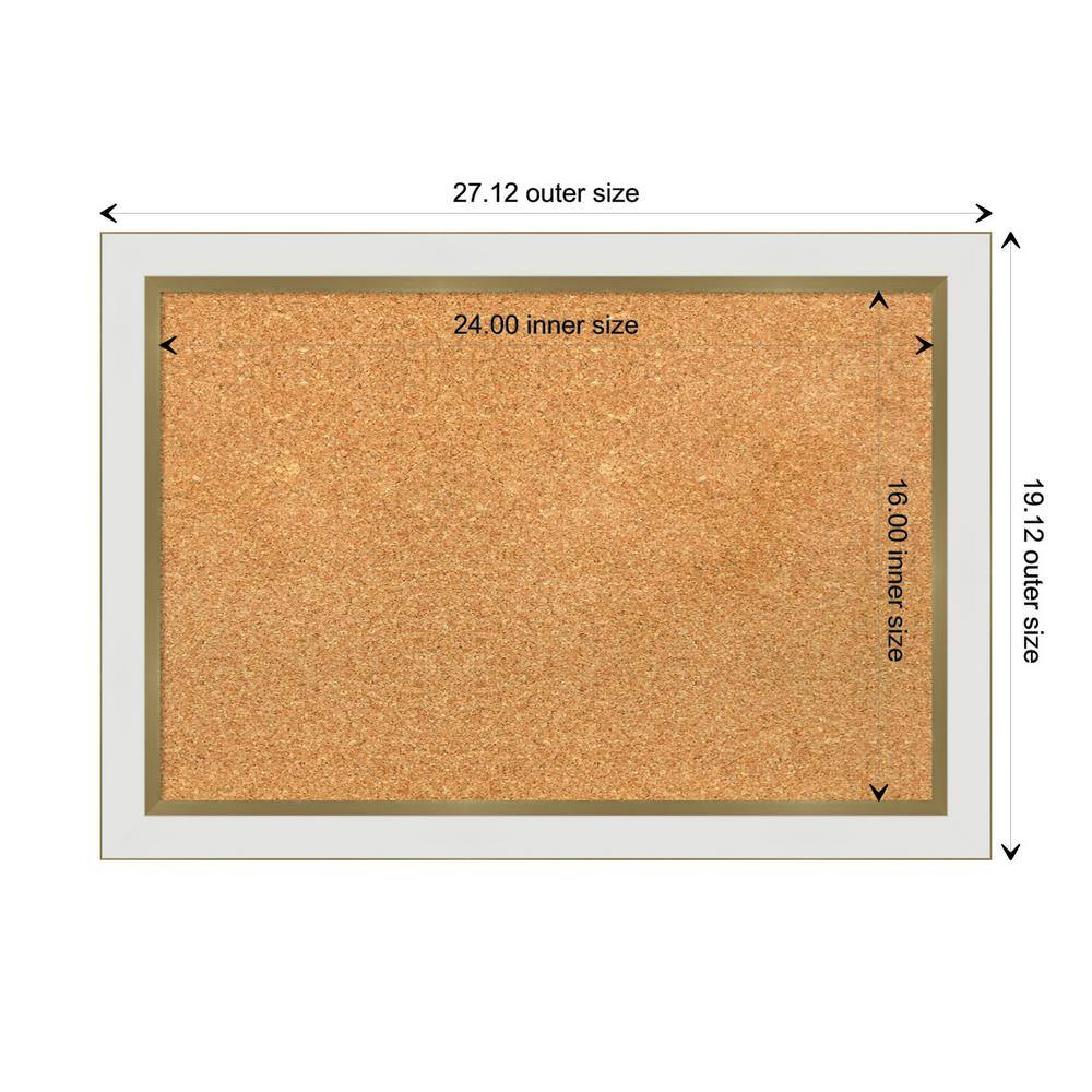 Eva Ombre Gold Narrow Framed Natural Cork Bulletin Board