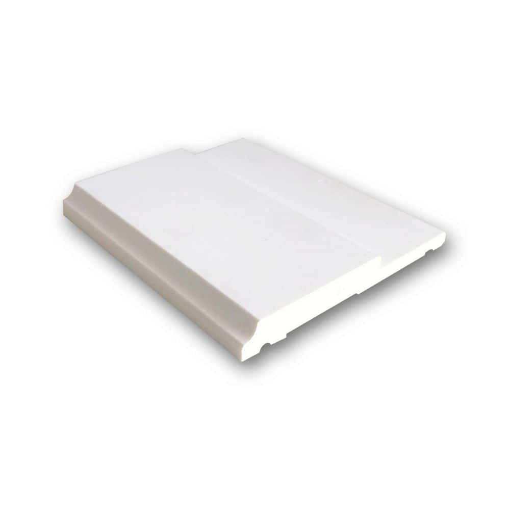 ORAC DECOR 3/8 in. D x 3-1/8 in. W x 4 in. L. Primed White Plain ...