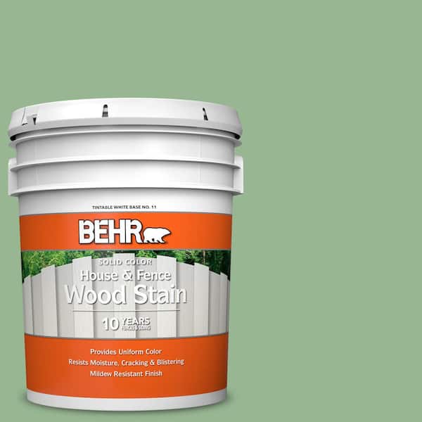 BEHR 5 gal. #M400-4 Brookview Solid Color House and Fence Exterior Wood Stain