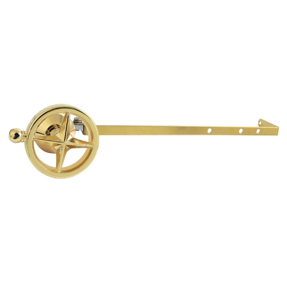 Levante Universal Front or Side Mount Toilet Tank Lever with Knurled Handle in Polished Brass price history on PriceWatchPro