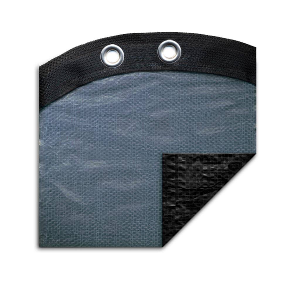 Slate Blue Heavy-Duty Oval Winter Pool Cover for Above Ground Pools