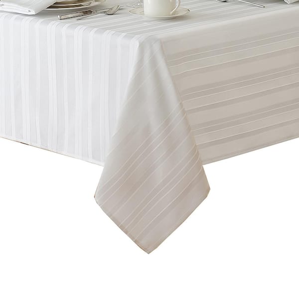 The Folding Table Cloth 6 ft. Table Cloth Made for Folding Tables Natural  3072NAT - The Home Depot