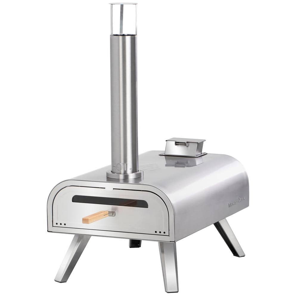 MASTER COOK 16 in. Wood Pellet Pizza Oven in Stainless Steel, Portable  Outdoor Pizza Grill SRPG23001 - The Home Depot
