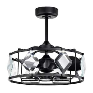 Dakota 24.8 in. 6-Light Indoor Matte Black Finish Ceiling Fan with Light Kit and Remote