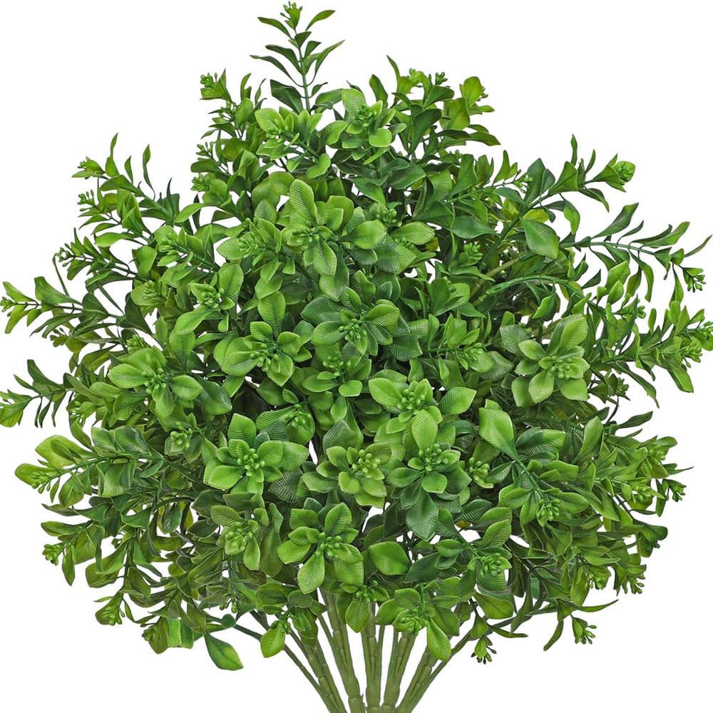 19 in. Green Artificial Boston Fern Plant Vine UV Resistant Lush Outdoor Indoor Decor 2 Pcs price history on PriceWatchPro
