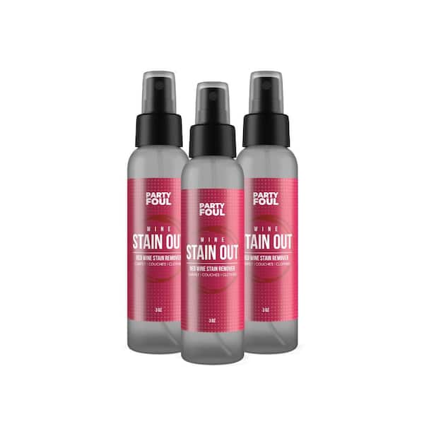 Party Foul Wine Stain Remover Versatile General Purpose Stain Remover 3-Pack 3 oz.