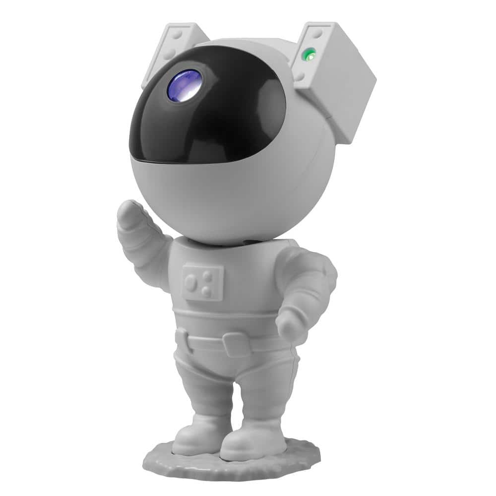 9.25 in. Sound React Multi-Color Integrated T10 1W LED Astronaut Galaxy Nig
