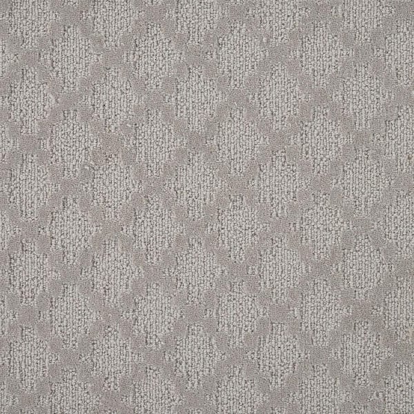 Natural Harmony 6 in. x 6 in. Texture Carpet Sample - Intriguing - Color Stone