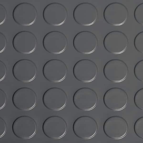 G-Floor 5' x 10' Small Coin Vinyl Garage Flooring Cover - Slate Grey